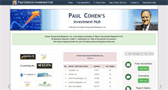 Desktop Screenshot of cohenresearch.com