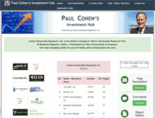 Tablet Screenshot of cohenresearch.com